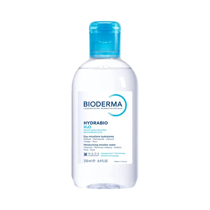 میسلار واتر آبرسان و پاککننده آرایش بایودرما مدل هیدرابیو H2O (حجم ۲۵۰ میلیلیتر) اصل فرانسه
